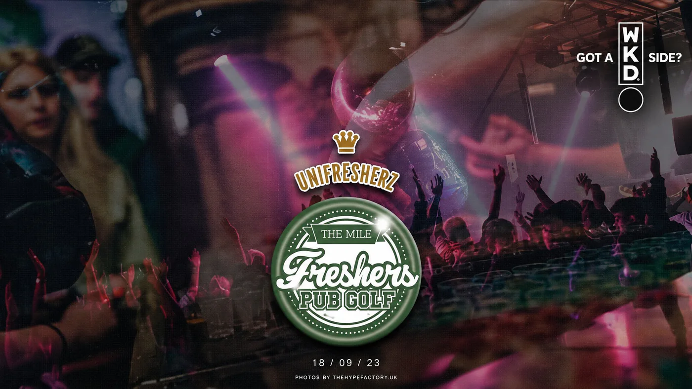 Belfast Freshers Pub Golf 2026 - 2nd/3rd/4th year tickets - Presented by WKD event poster