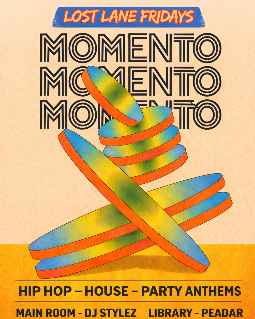 Momento @ Lost Lane Fridays - Free Entry Tickets - College ID Required - Nov 6th event poster
