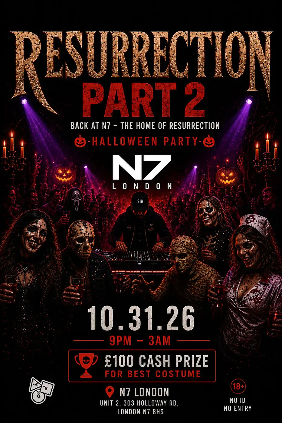 RESURRECTION II event poster