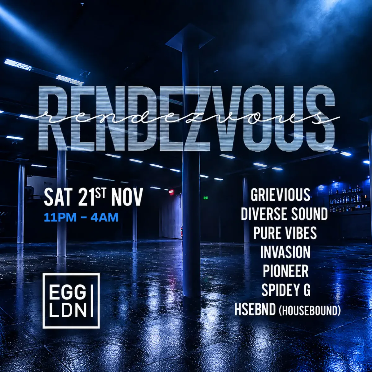 RENDEZVOUS - Throwback House Party event poster