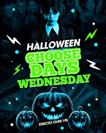 Choosedays Halloween Wednesday Special - Strictly Over 19s event poster