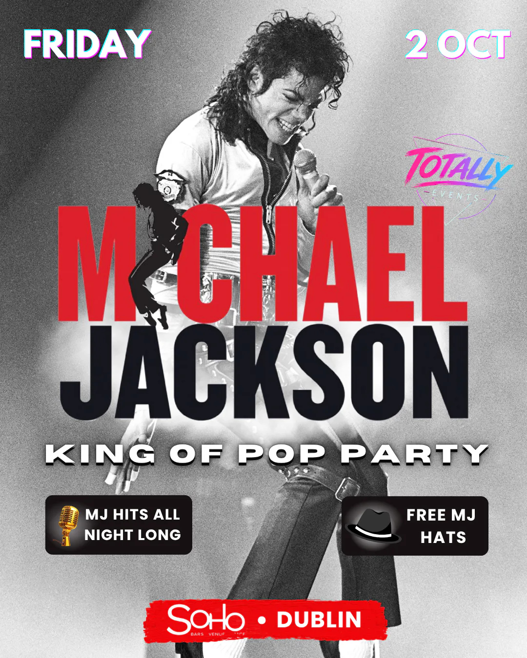 👑 MICHAEL JACKSON: KING OF POP PARTY 👑 - DUBLIN OCT 2ND event poster
