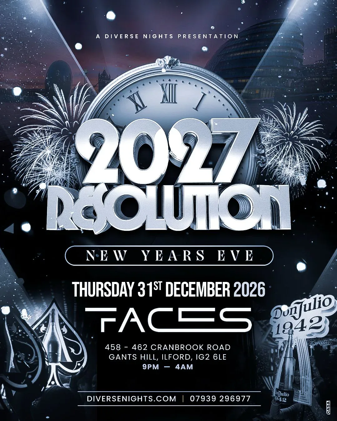 RESOLUTION 2027 • NYE SPECTACULAR event poster