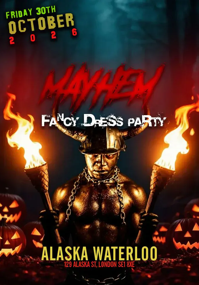 MAYHEM - Soca Fancy Dress event poster