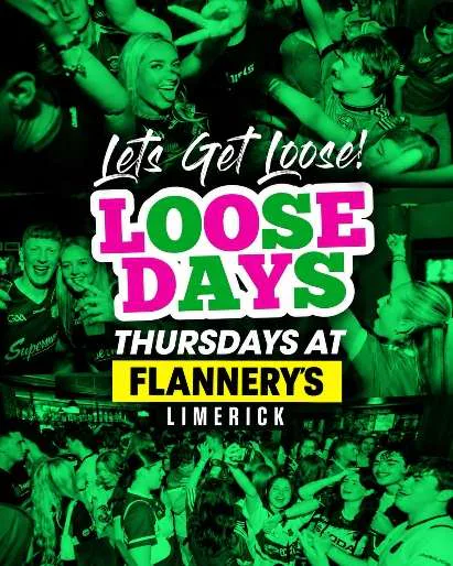 Loosedays @ Flannerys Bar Limerick - Thursday 17th September event poster